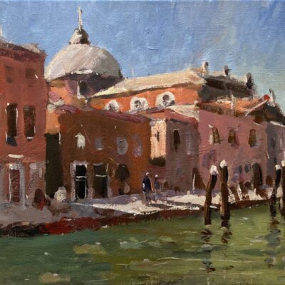 Venice III, original urban painting in acrylic