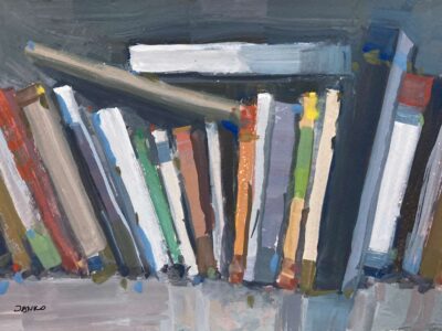 Books, 20x15cm gouache painting