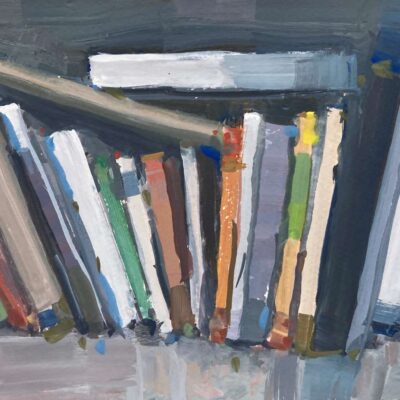 Books, 20x15cm gouache painting